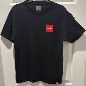💙 Classic Black and Red Short Sleeve Tee with Crew Neck
